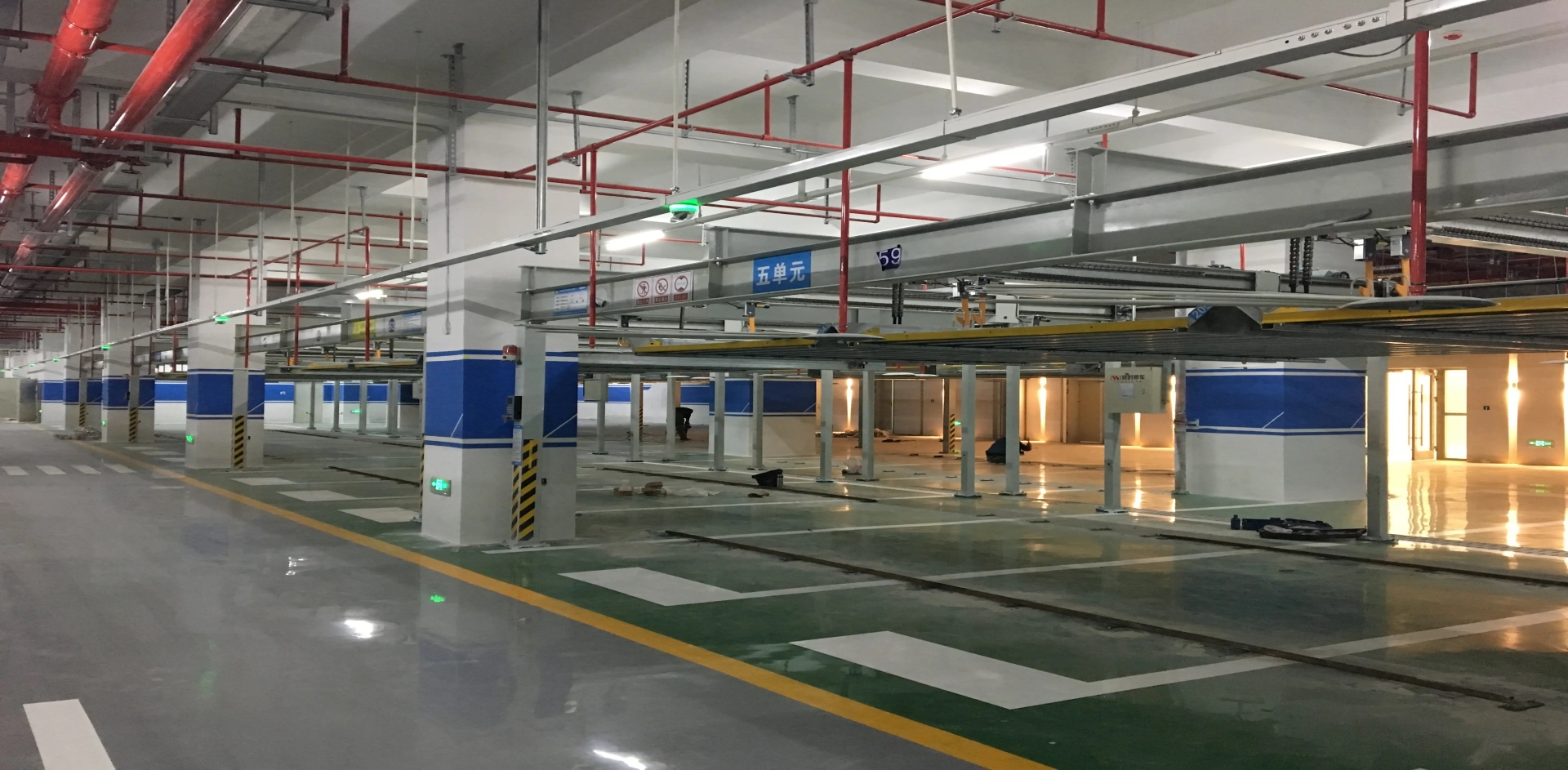 智慧停车 | 开运体育室内立体车库无线超声波车位引导系统